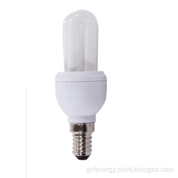 E14 U shaped energy saving light bulb, energy saving light lamp